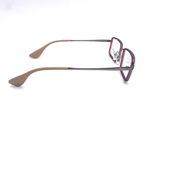New Ray-Ban Frames Matte Burgundy Gunmetal Unisex - Picture 6 of 8
